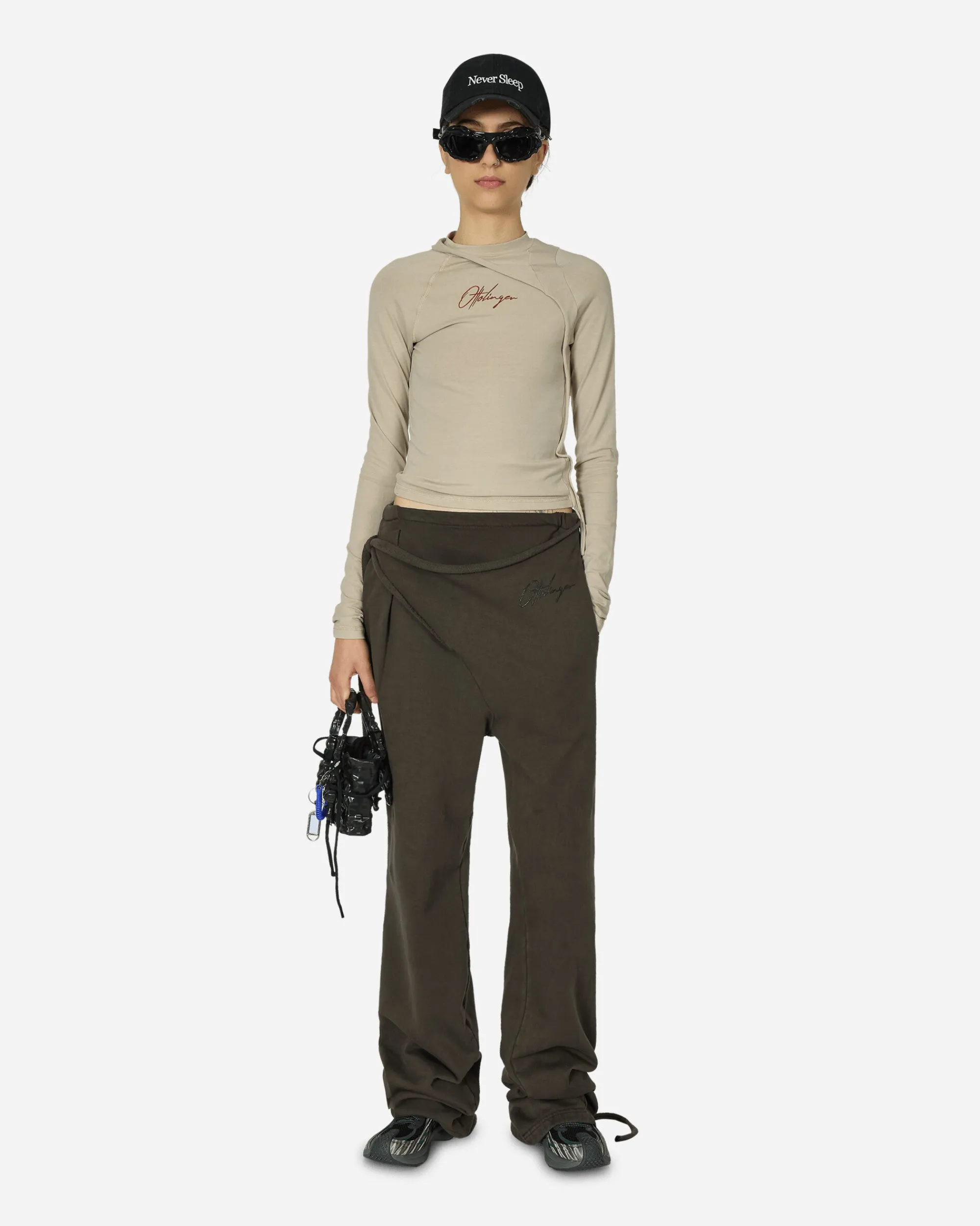 Ottolinger T-Shirts^Deconstructed Fitted Longsleeve Top Sand