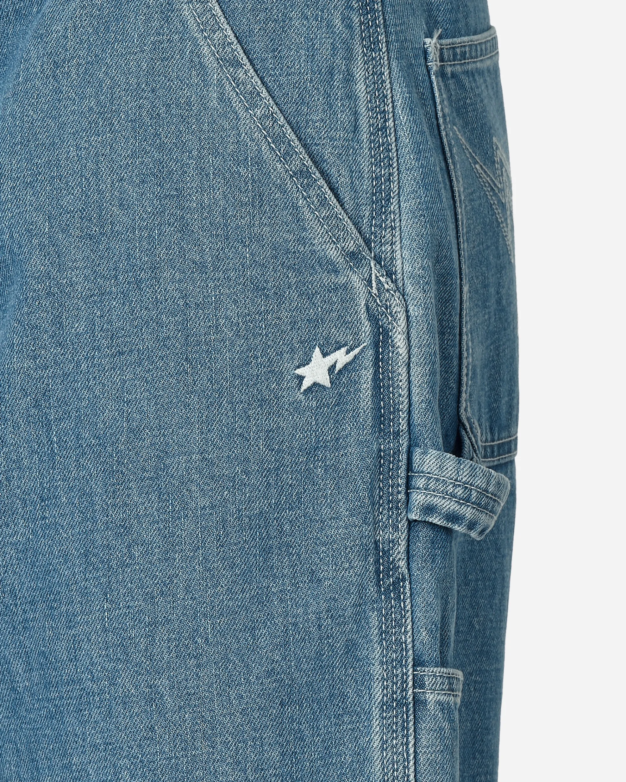 A Bathing Ape Shorts^Denim Painter Shorts Light Indigo