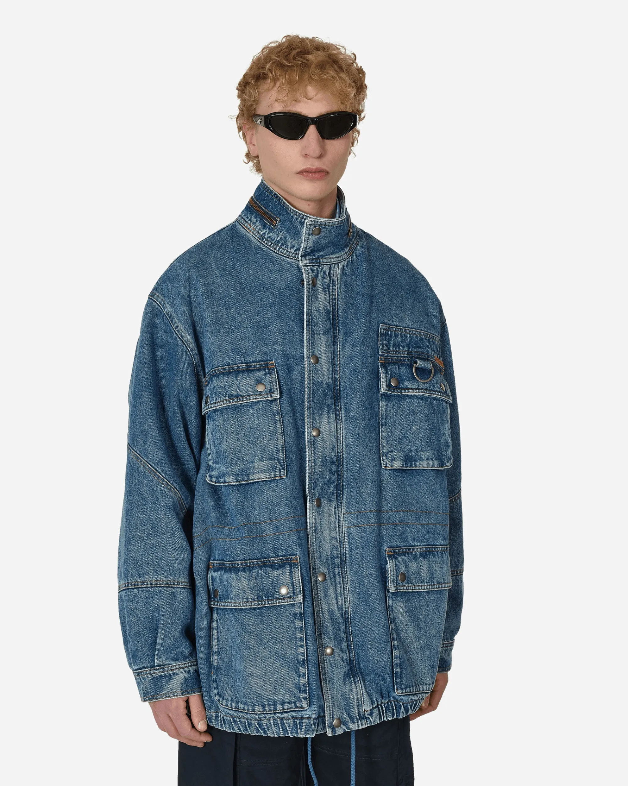 Martine Rose Coats And Jackets^Denim Parka Jacket Blue