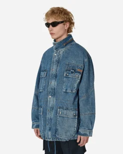 Martine Rose Coats And Jackets^Denim Parka Jacket Blue