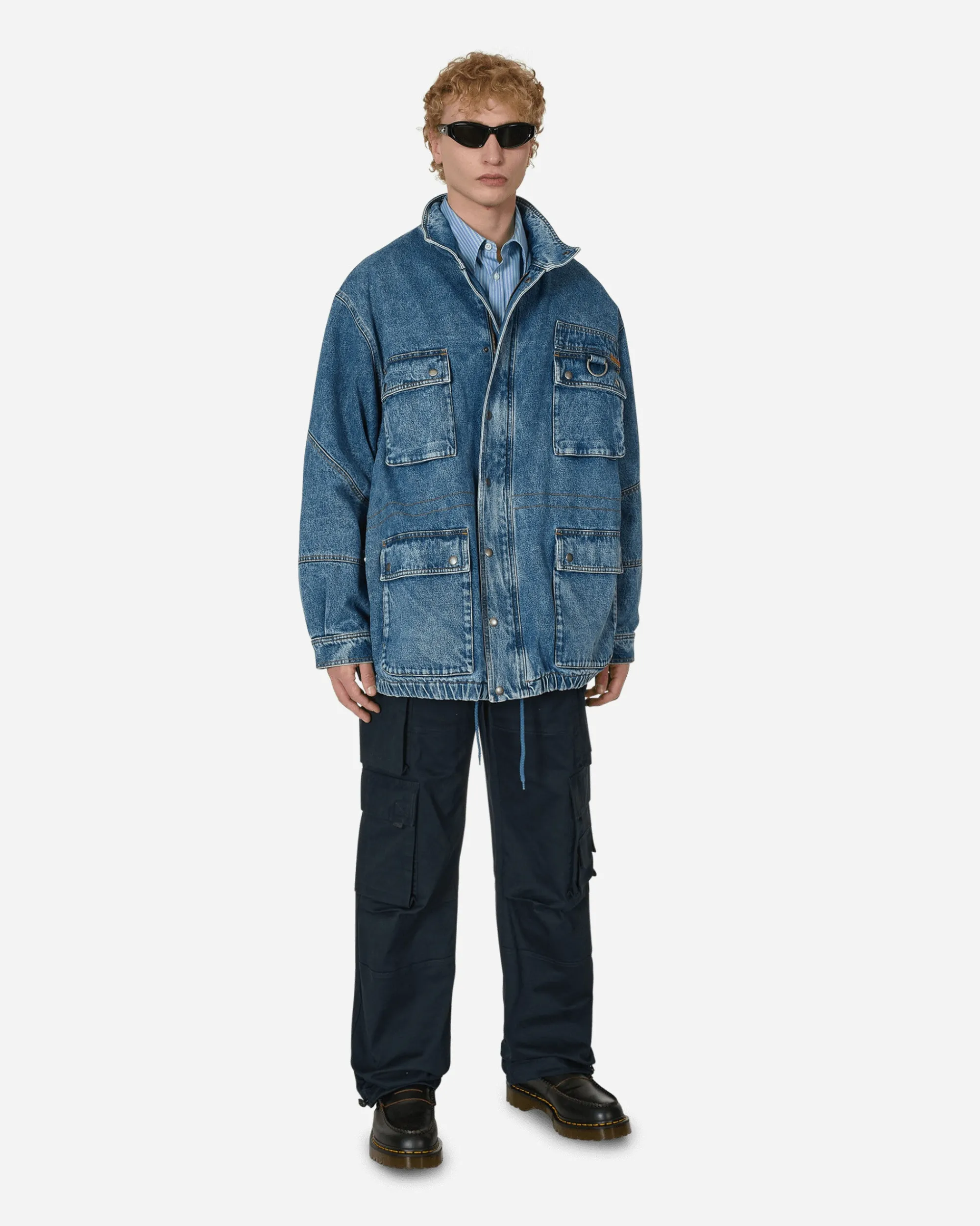 Martine Rose Coats And Jackets^Denim Parka Jacket Blue