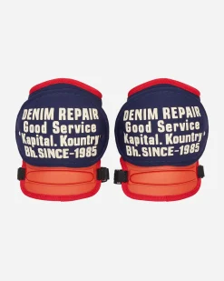 KAPITAL Equipment^Denim Repair Knee Pad Blue
