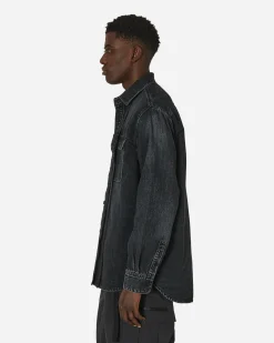 sacai Shirts^Denim Shirt Black