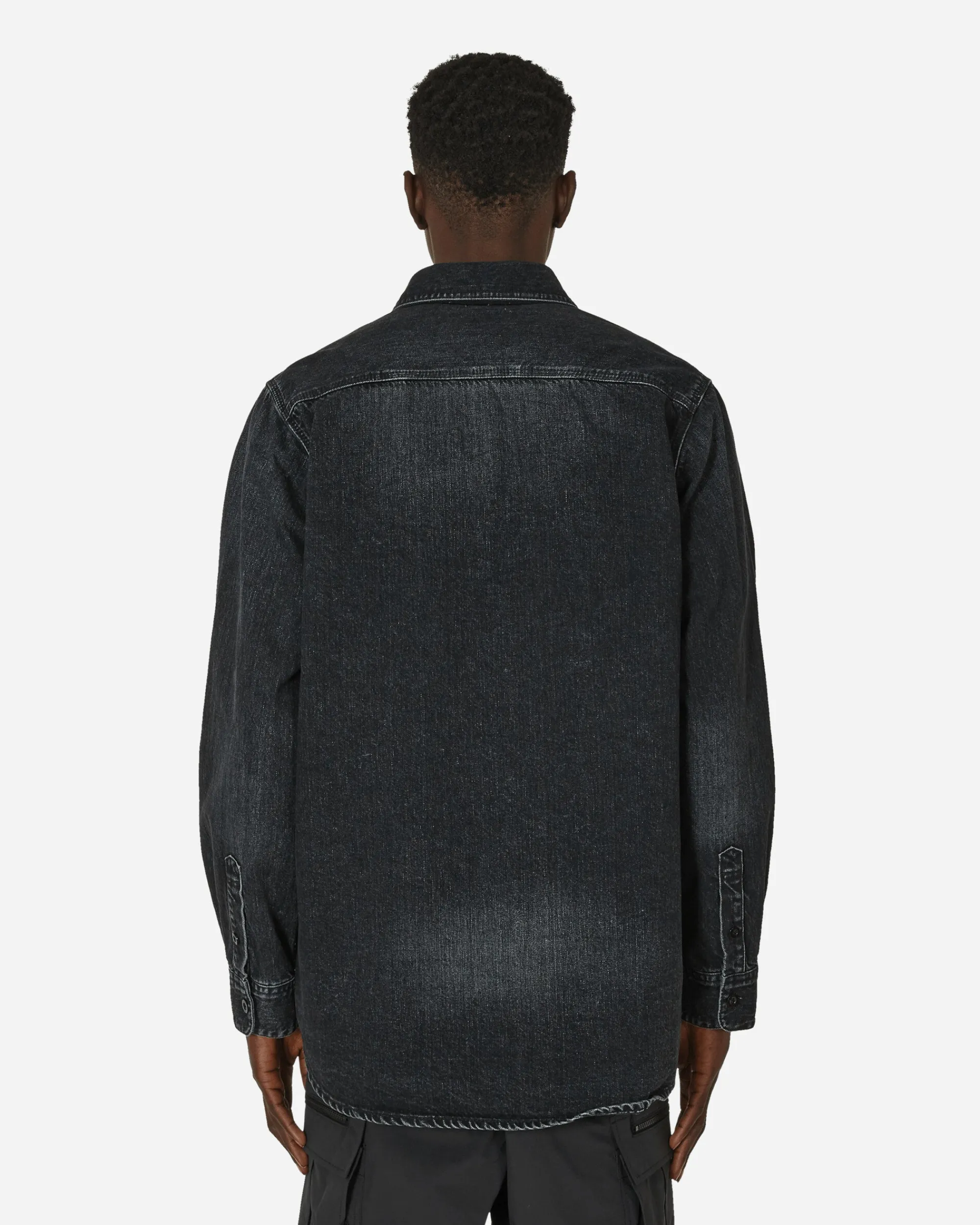 sacai Shirts^Denim Shirt Black