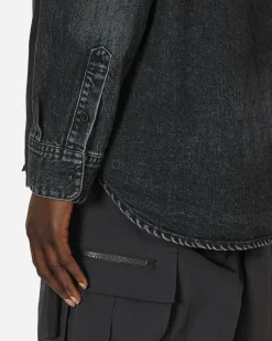 sacai Shirts^Denim Shirt Black