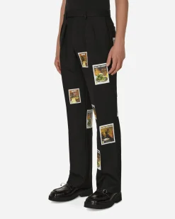 Sky High Farm Pants^Denim Tears Patch Suit Pants Black