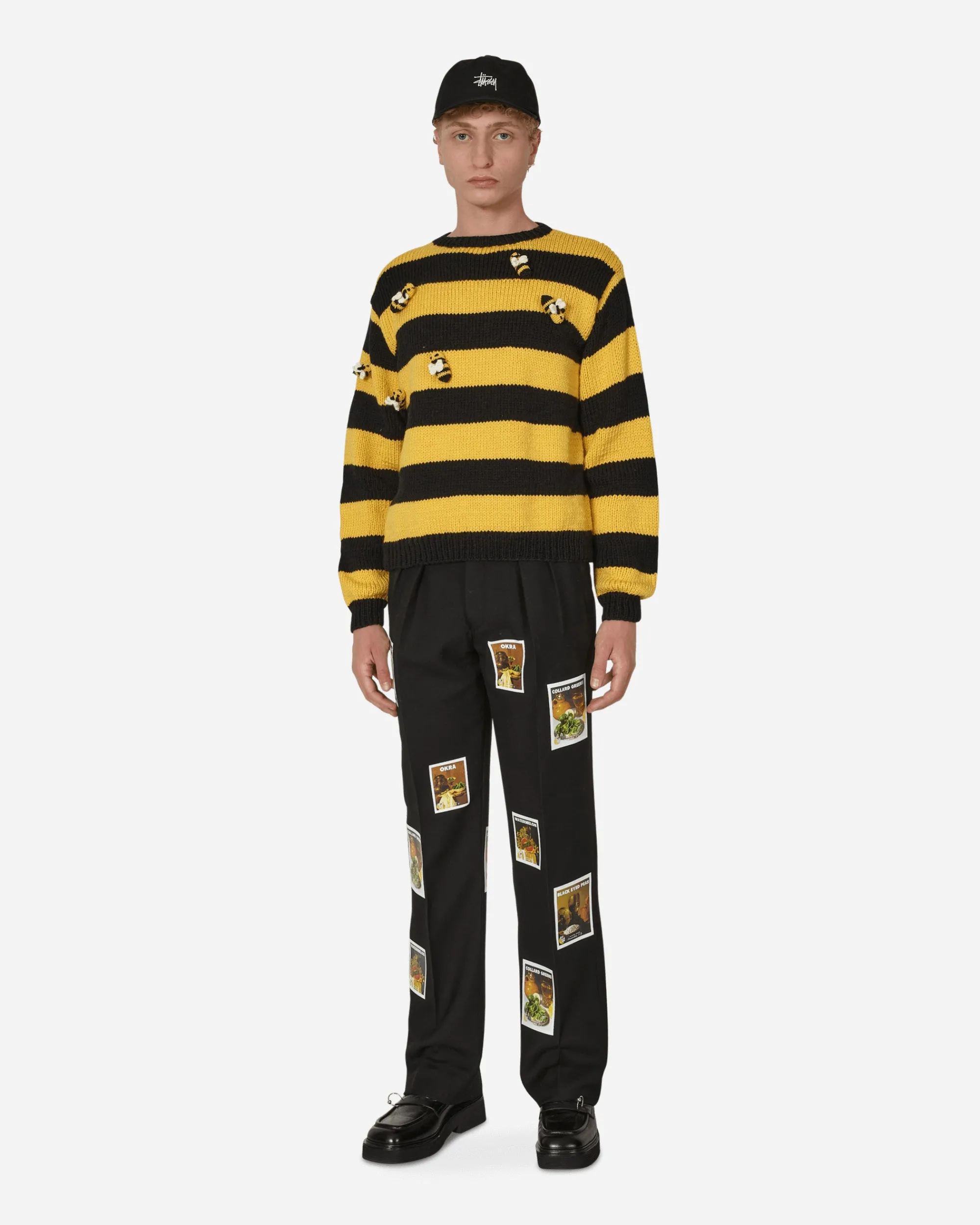 Sky High Farm Pants^Denim Tears Patch Suit Pants Black
