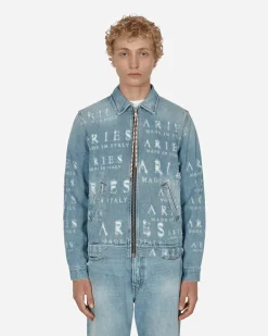 Aries Coats And Jackets^Destroyed Jean Jacket Blue