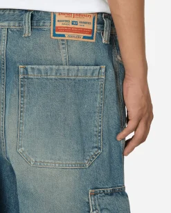 Diesel Pants^D-Fish Straight Jeans Light Blue