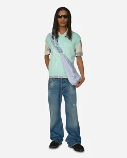 Awake NY Knitwear^Dice Sweater Vest Mint