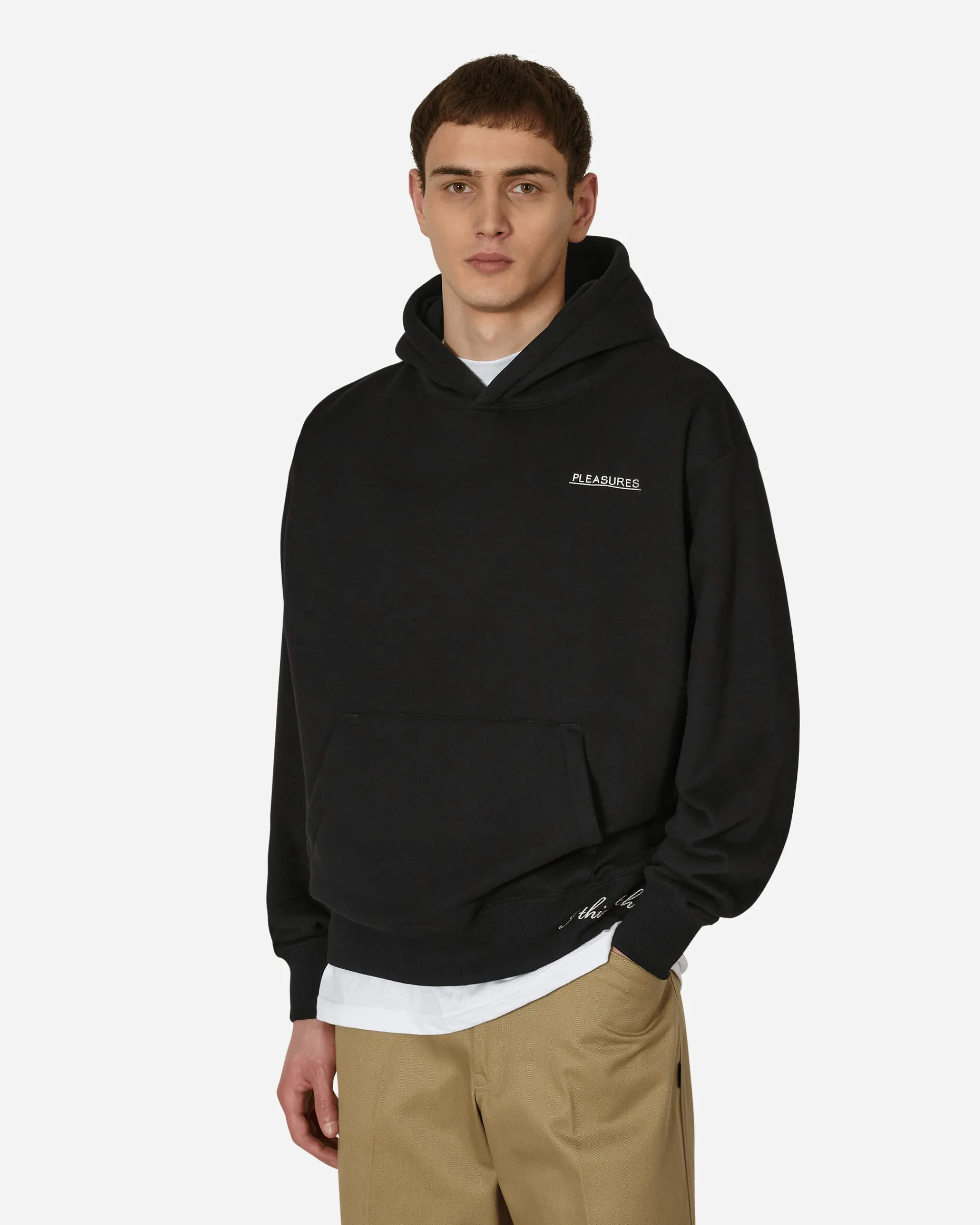 Pleasures Sweatshirts^Discourse Hooded Sweatshirt Black
