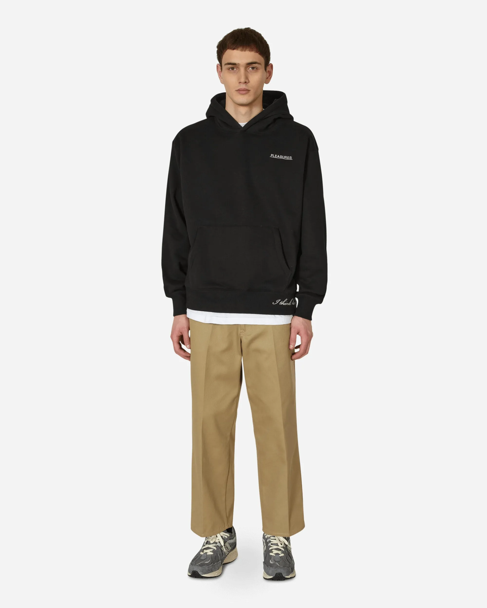 Pleasures Sweatshirts^Discourse Hooded Sweatshirt Black