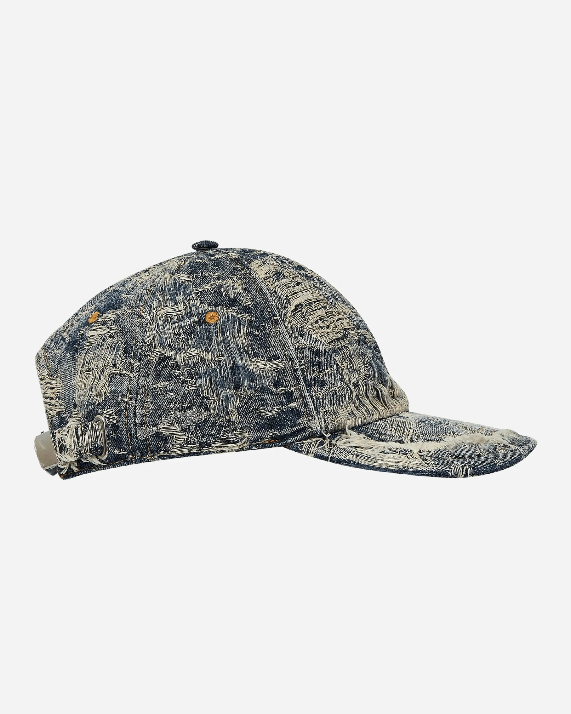 Diesel Hats|Hats^Distressed Denim Baseball Cap Blue