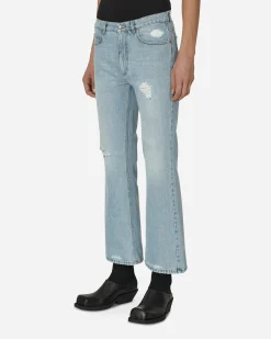ERL Pants^Distressed Denim Pants Blue