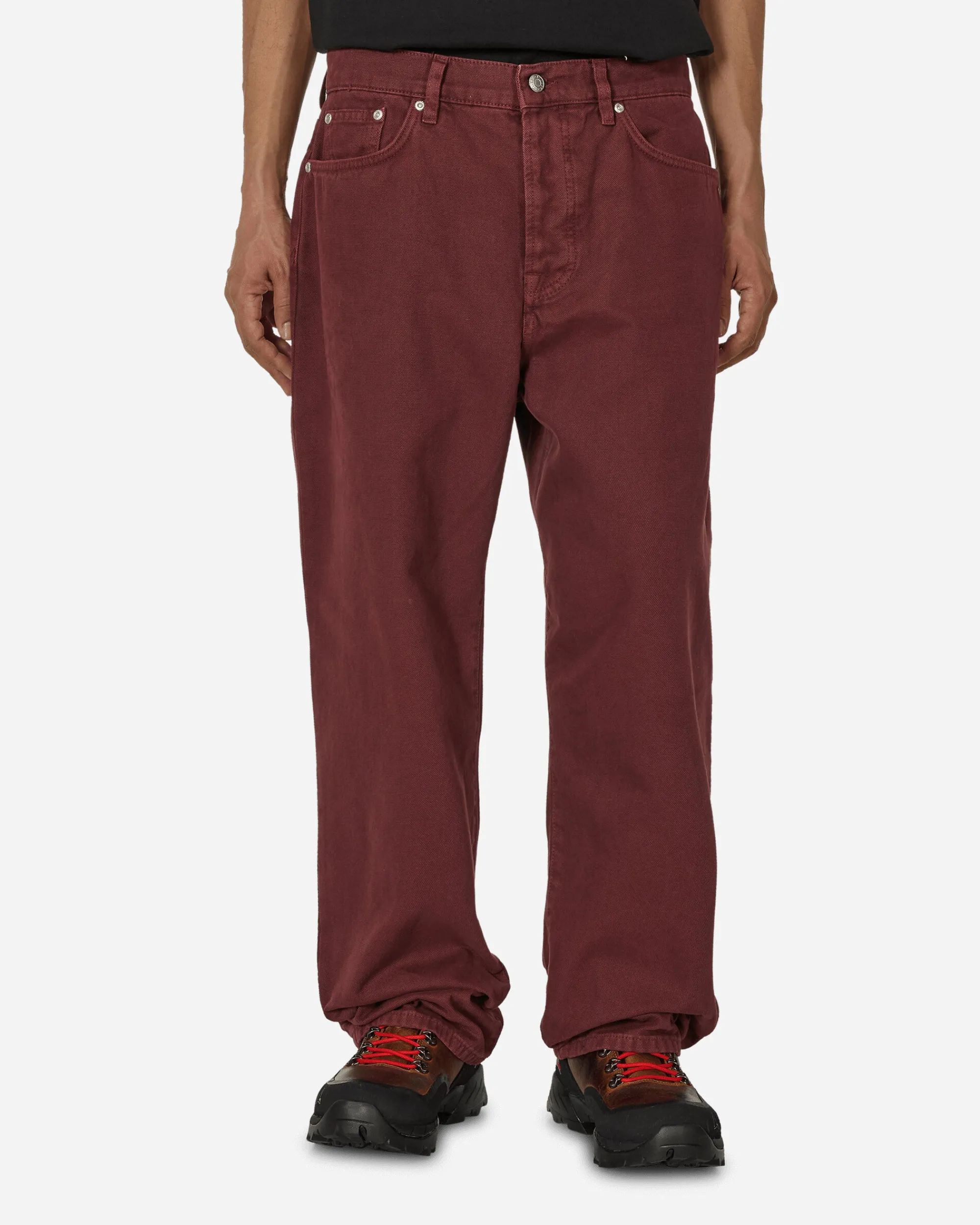 Stüssy Pants^Double Big Ol' Washed Canvas Jeans Wine