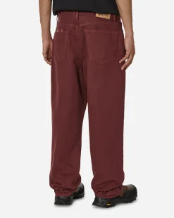 Stüssy Pants^Double Big Ol' Washed Canvas Jeans Wine