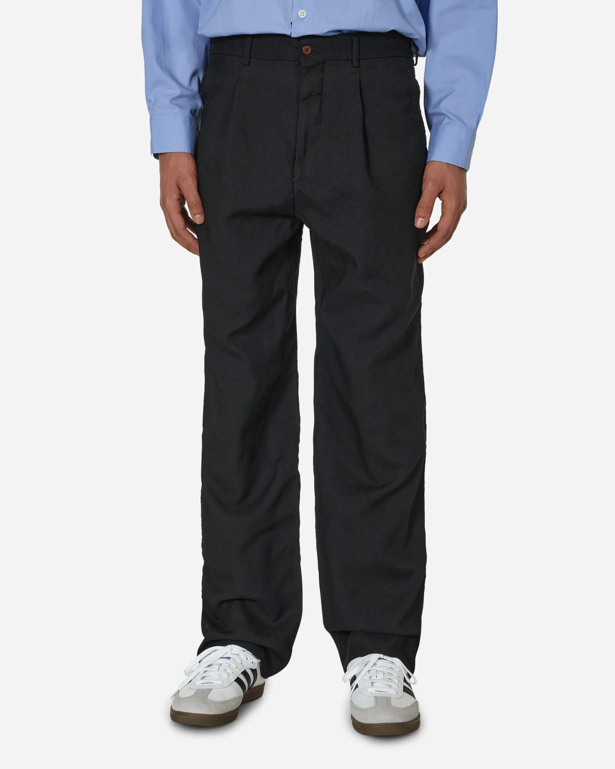 Comme Des Garçons Homme Plus Pants^Double Front Trousers Black