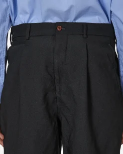 Comme Des Garçons Homme Plus Pants^Double Front Trousers Black