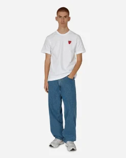 Comme Des Garçons Play T-Shirts^Double Heart T-Shirt White