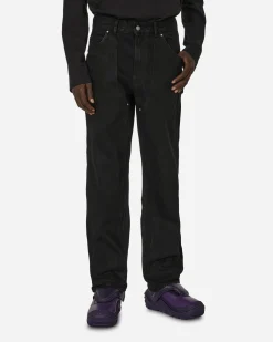 Unaffected Pants^Double Knee Denim Pants Black