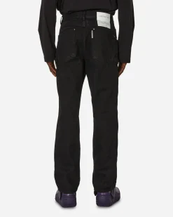 Unaffected Pants^Double Knee Denim Pants Black