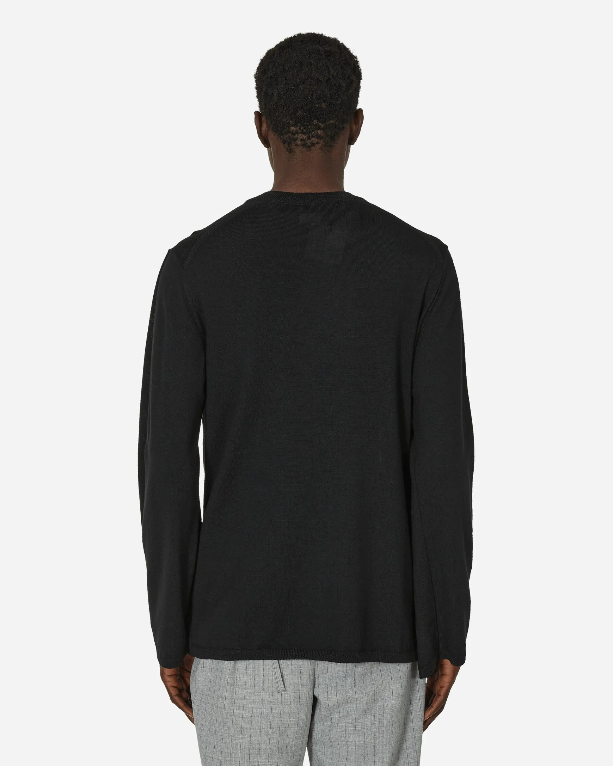 Comme Des Garçons Homme Plus Knitwear^Double Neck Wool Sweater Black