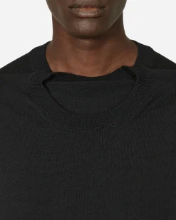 Comme Des Garçons Homme Plus Knitwear^Double Neck Wool Sweater Black