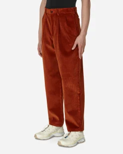 Noah Pants^Double-Pleat Corduroy Pants Brown