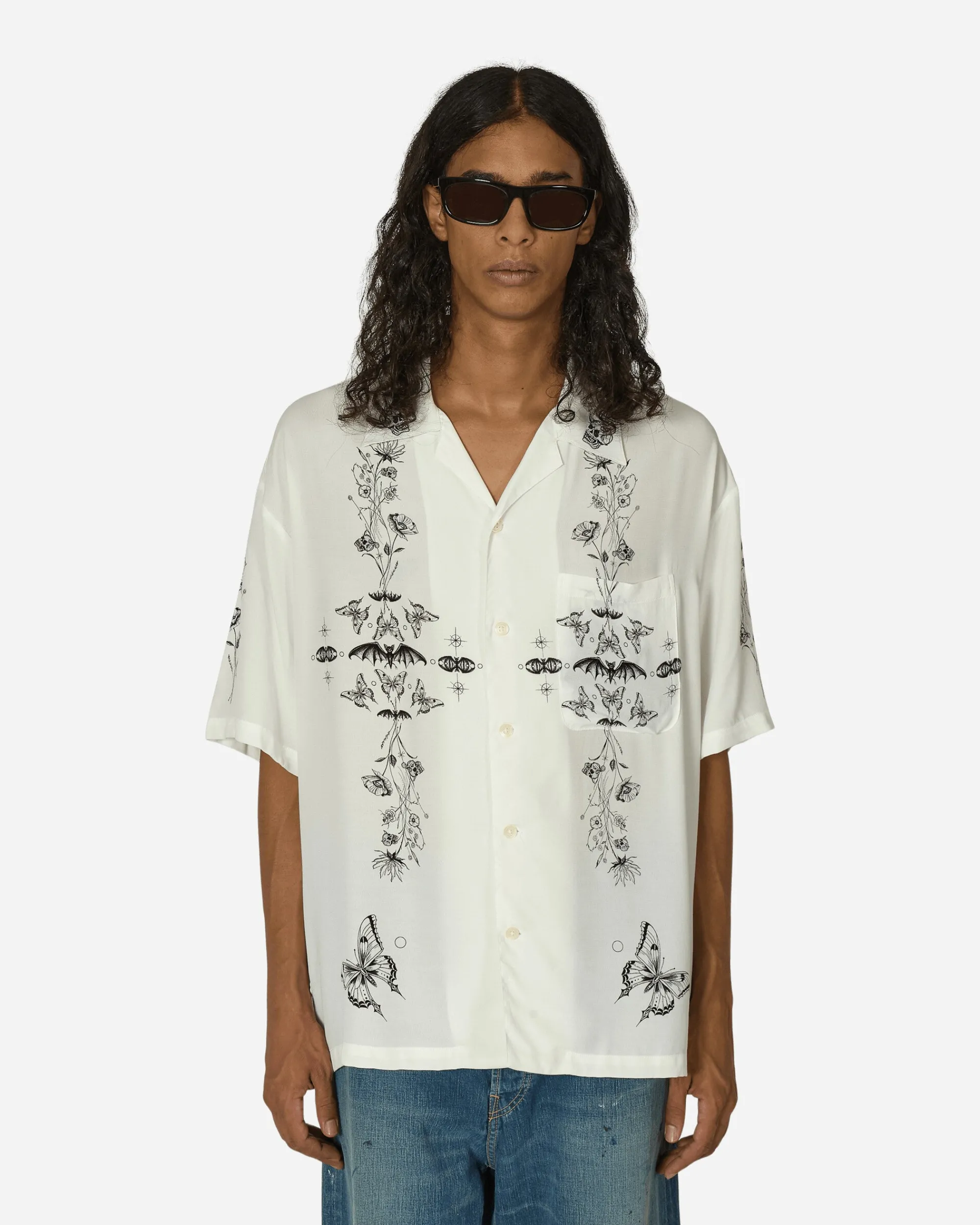 Neighborhood Shirts^Dr. Woo Hawaiian Shirt White