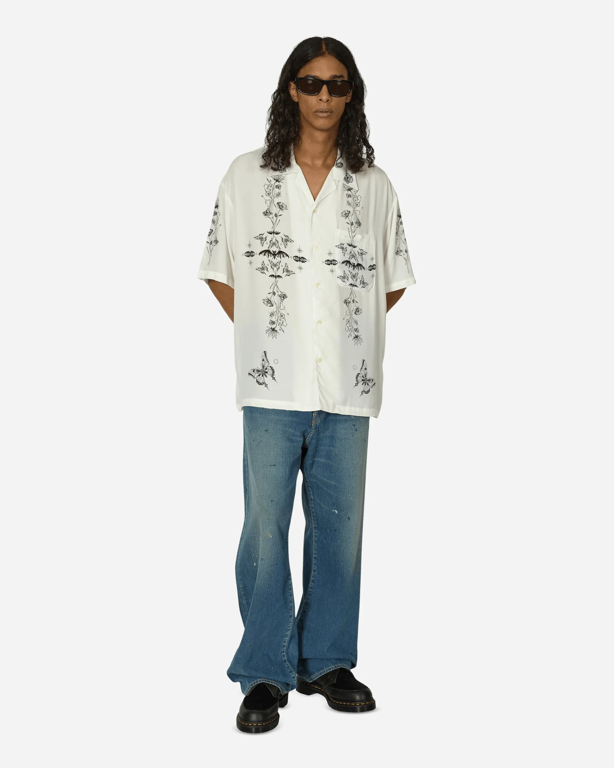Neighborhood Shirts^Dr. Woo Hawaiian Shirt White
