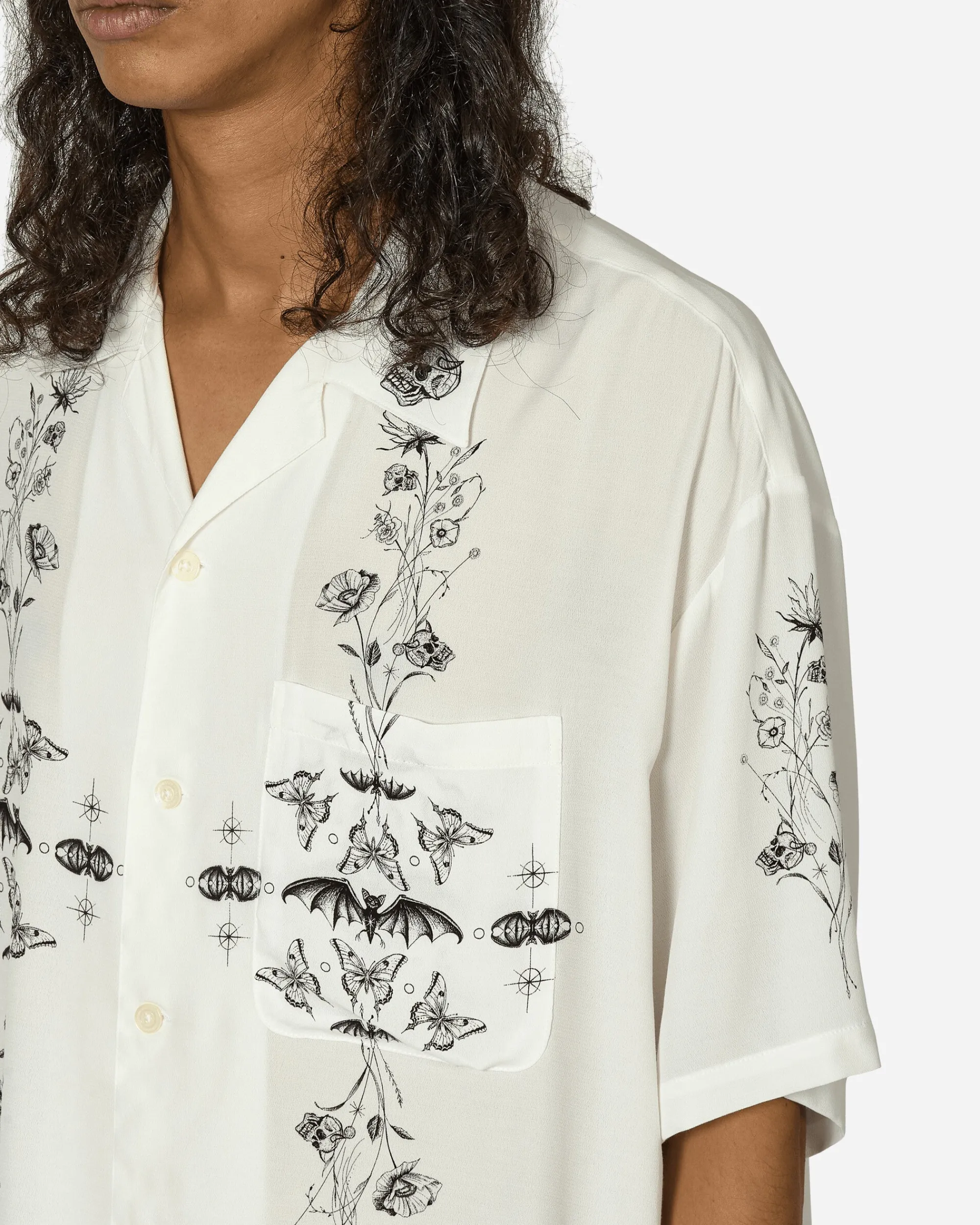 Neighborhood Shirts^Dr. Woo Hawaiian Shirt White