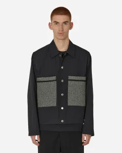 Song for the Mute Coats And Jackets^Dry Cotton Box Jacket Black