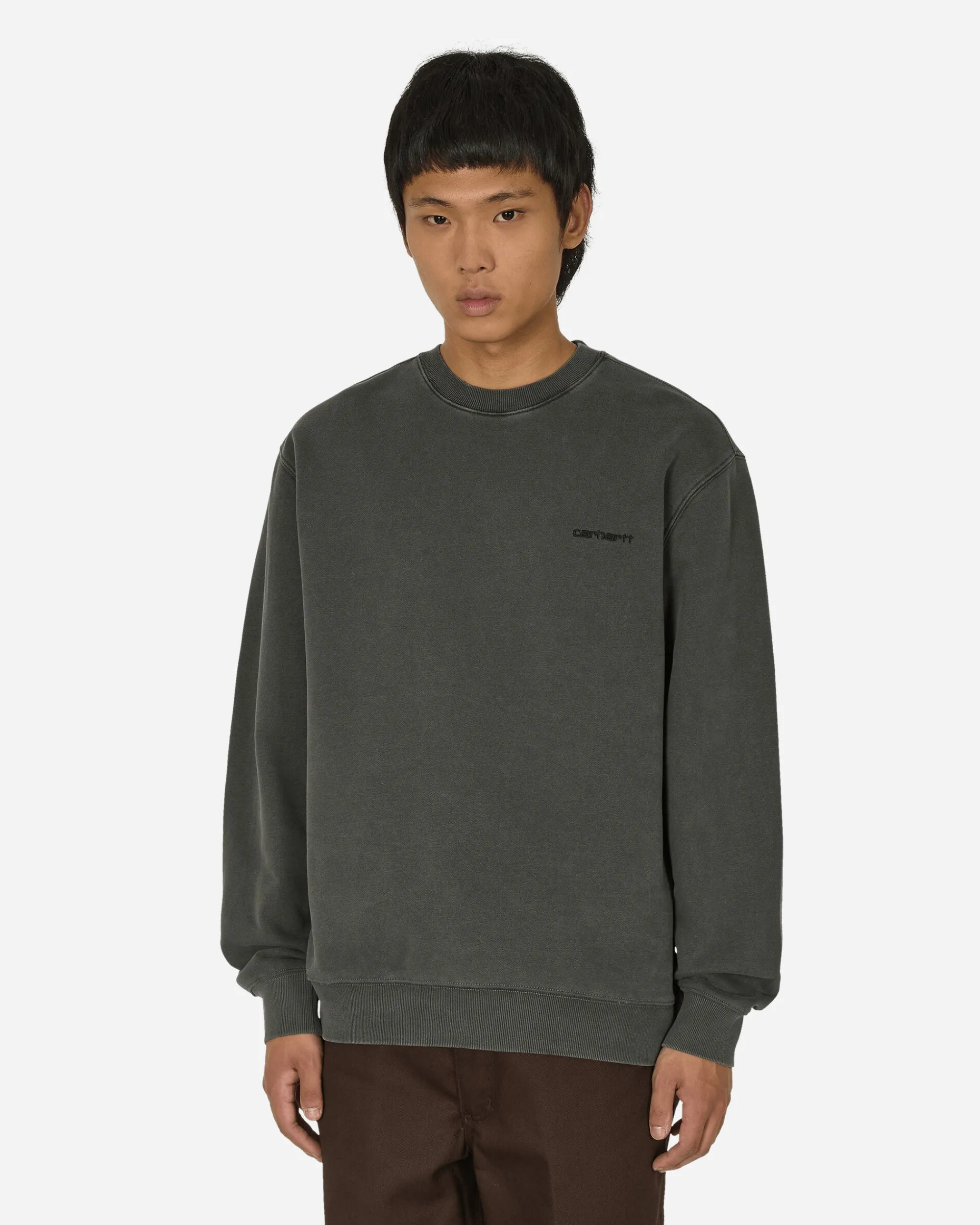 Carhartt WIP Sweatshirts^Duster Script Crewneck Sweatshirt Black