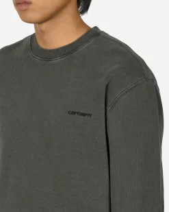 Carhartt WIP Sweatshirts^Duster Script Crewneck Sweatshirt Black