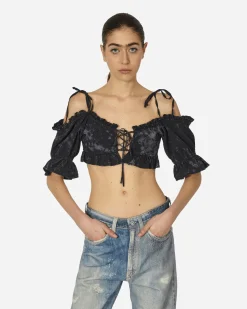 Guess USA T-Shirts^Dyed Sangallo Top Washed Out Black
