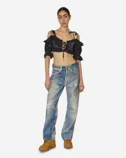 Guess USA T-Shirts^Dyed Sangallo Top Washed Out Black