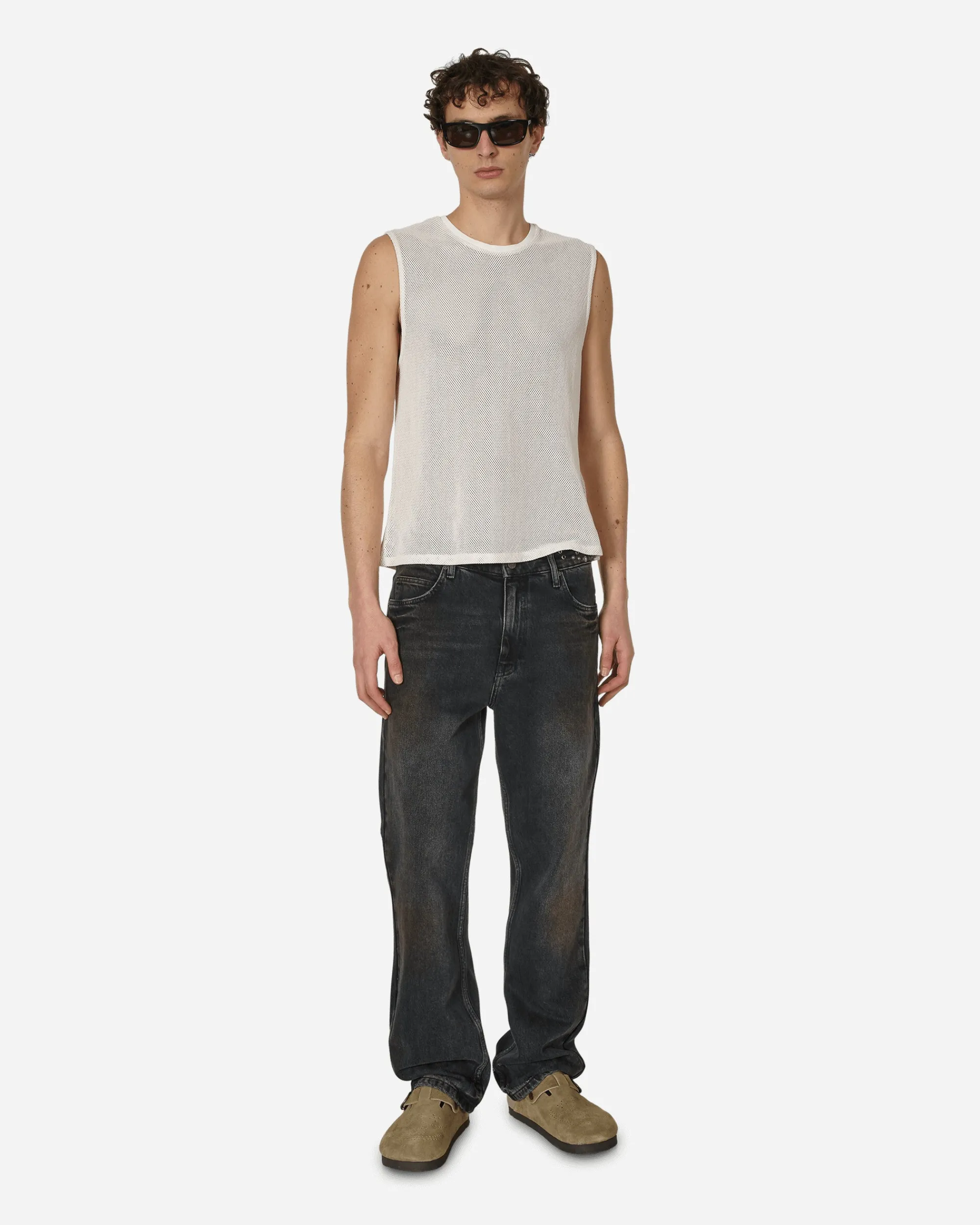 Guess USA Pants^Embellished Flare Pants Aged Black Wash