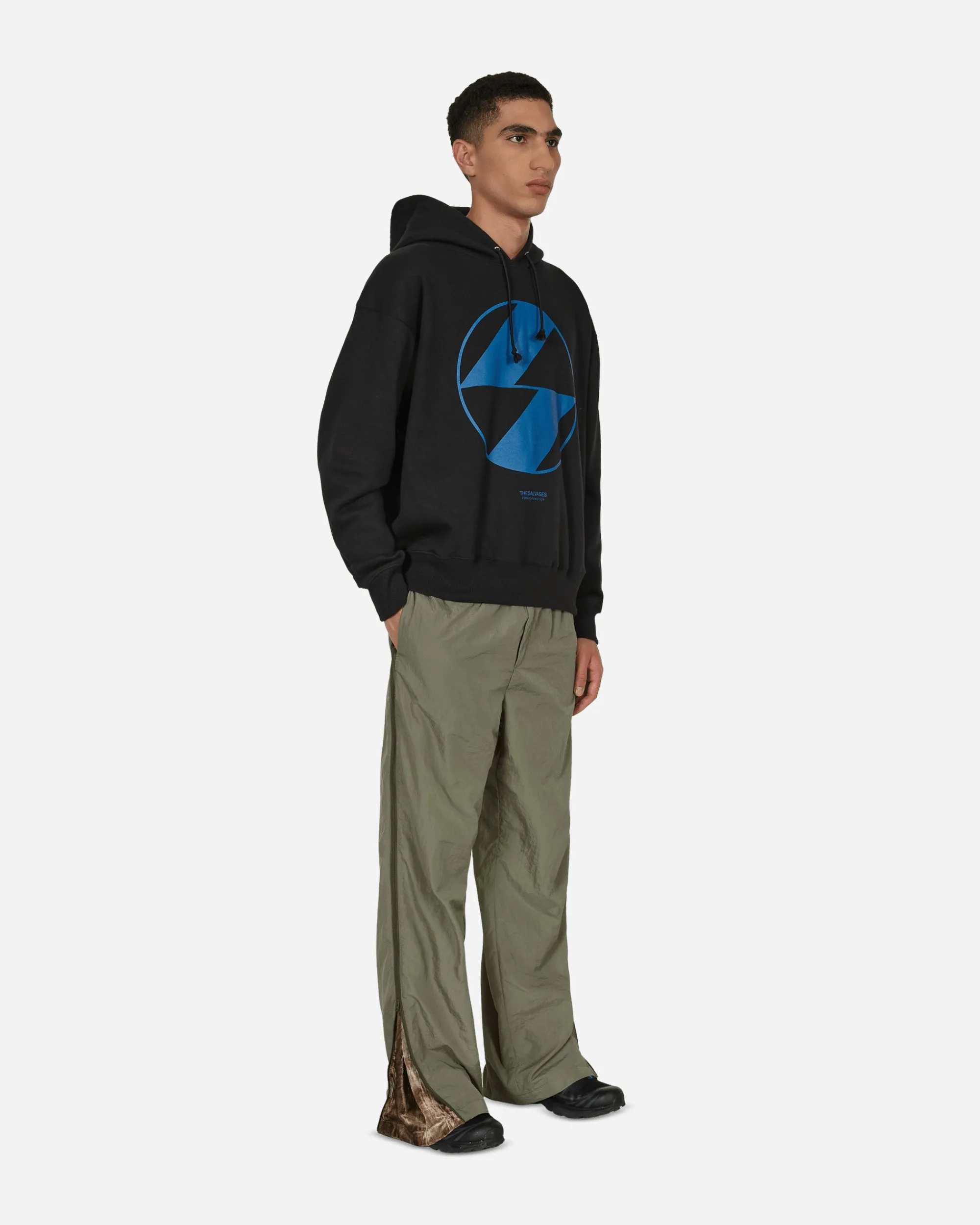 The Salvages Sweatshirts^Emblem Hooded Sweatshirt Black