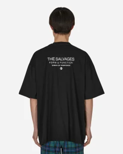 The Salvages T-Shirts^Emblem Snap T-Shirt Black