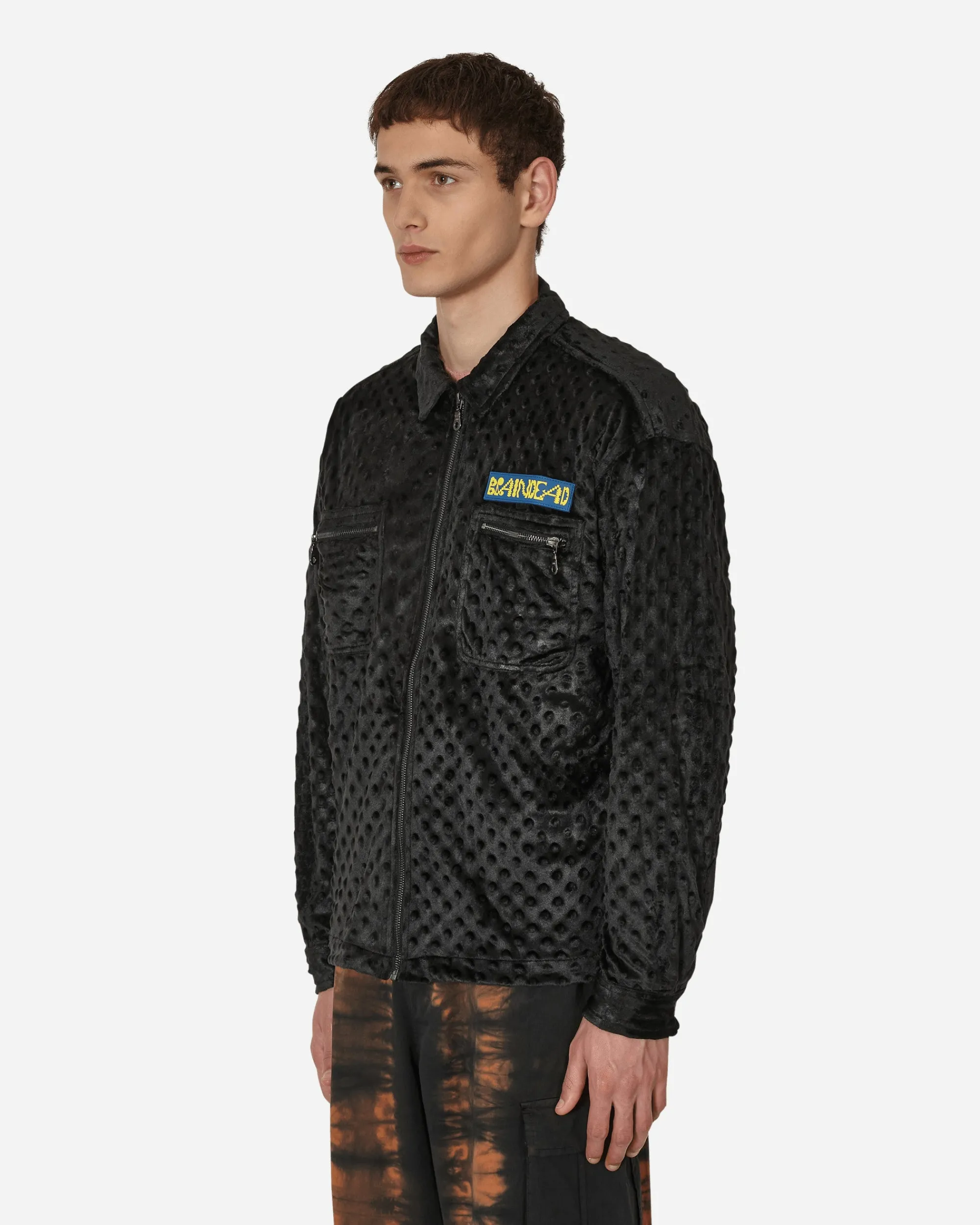 Brain Dead Coats And Jackets^Embossed Fur Full Zip Jacket Black