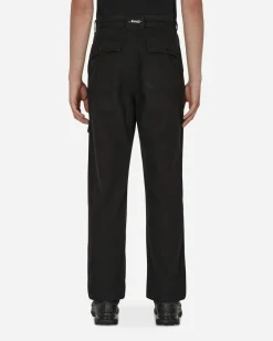 Awake NY Pants^Embroidered Cargo Pants Black
