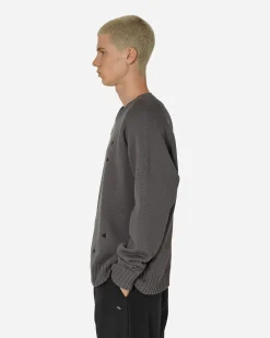 Undercover Knitwear^Embroidered Crewneck Sweater Grey