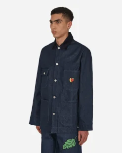 Sky High Farm Coats And Jackets^Embroidered Denim Chore Coat Blue