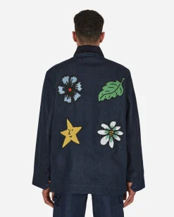 Sky High Farm Coats And Jackets^Embroidered Denim Chore Coat Blue