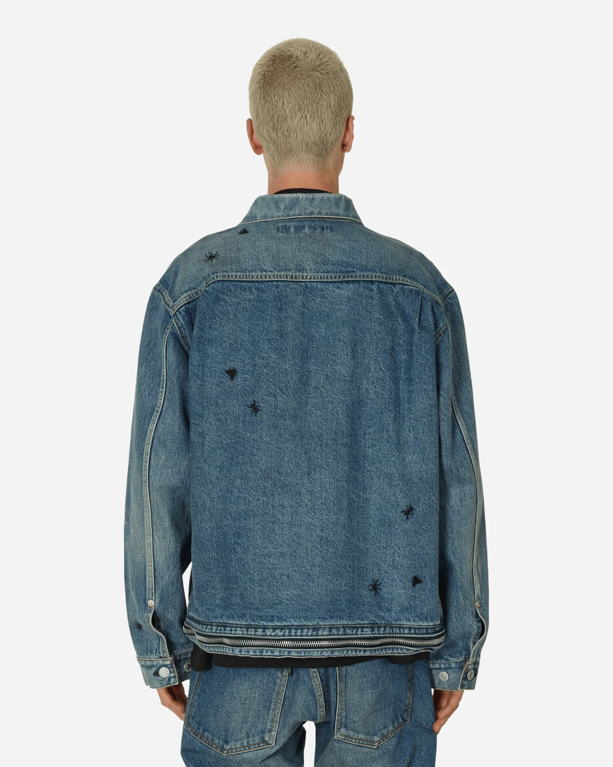 Undercover Coats And Jackets^Embroidered Denim Jacket Light Blue Indigo