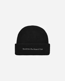 Stockholm (Surfboard) Club Hats|Hats^Embroidered Logo Beanie Black