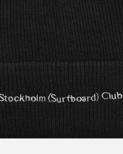 Stockholm (Surfboard) Club Hats|Hats^Embroidered Logo Beanie Black
