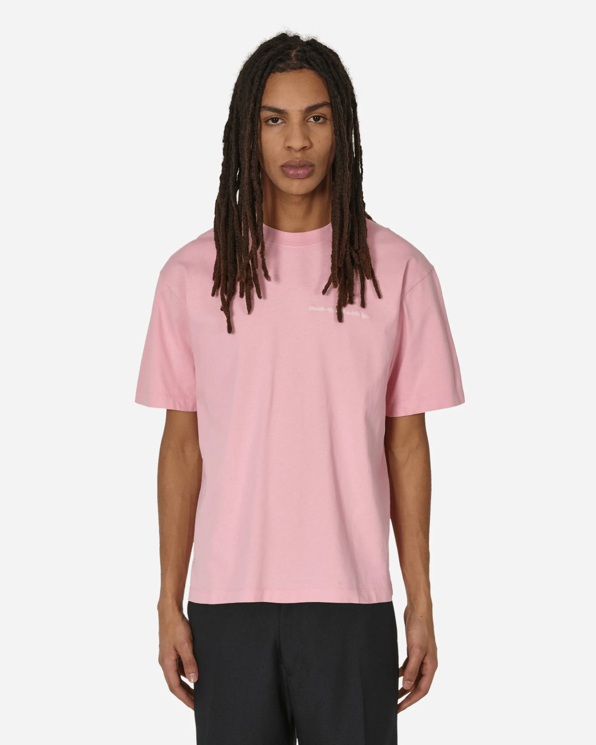 Stockholm (Surfboard) Club T-Shirts^Embroidered Logo T-Shirt Pink