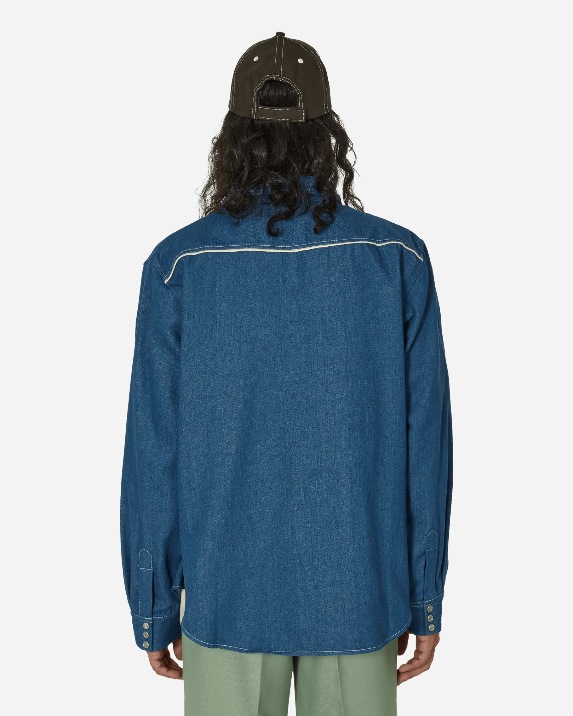 Stockholm (Surfboard) Club Shirts^Embroidered Western Shirt Blue