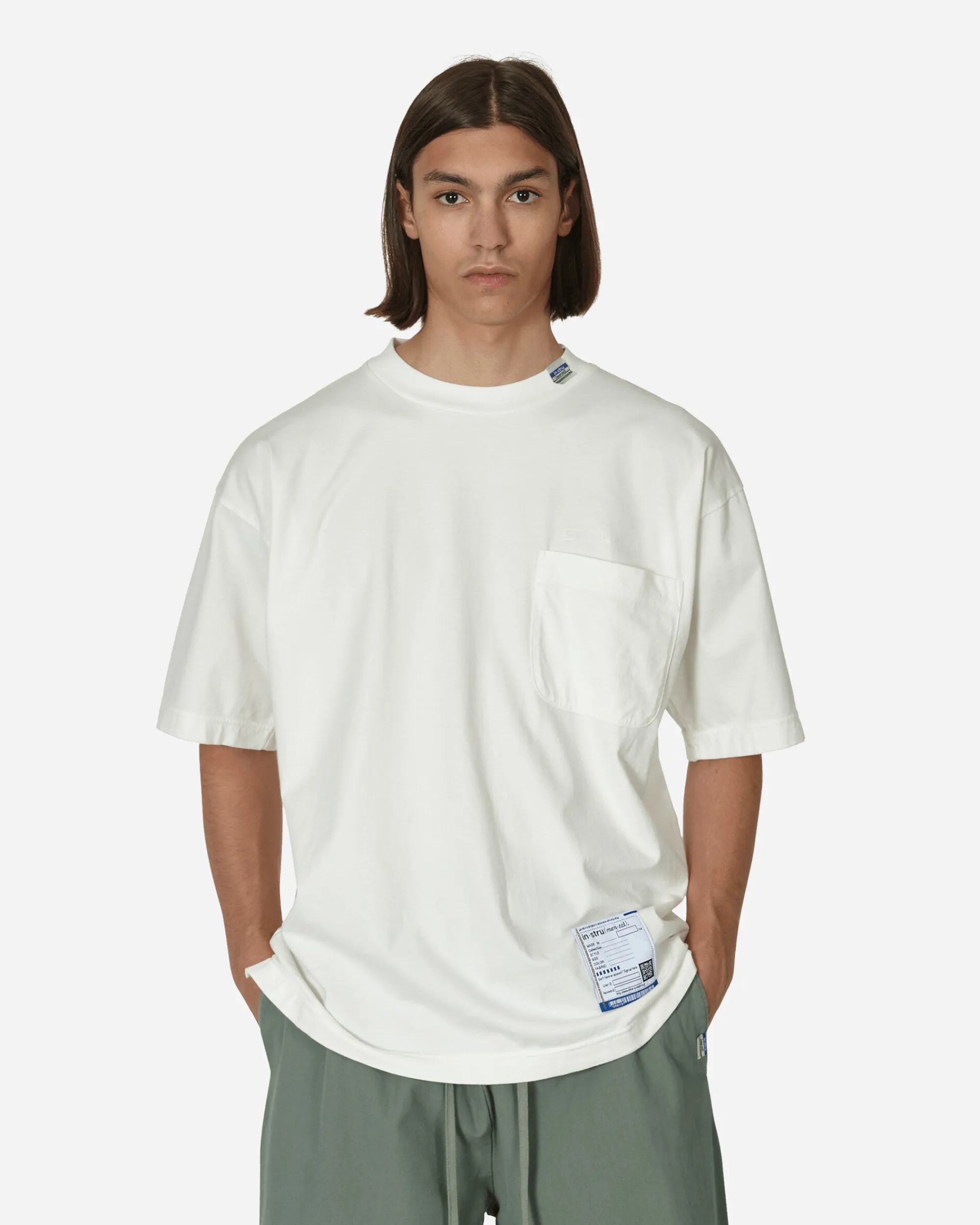 in・stru(men-tal) T-Shirts^Embroidery T-Shirt White